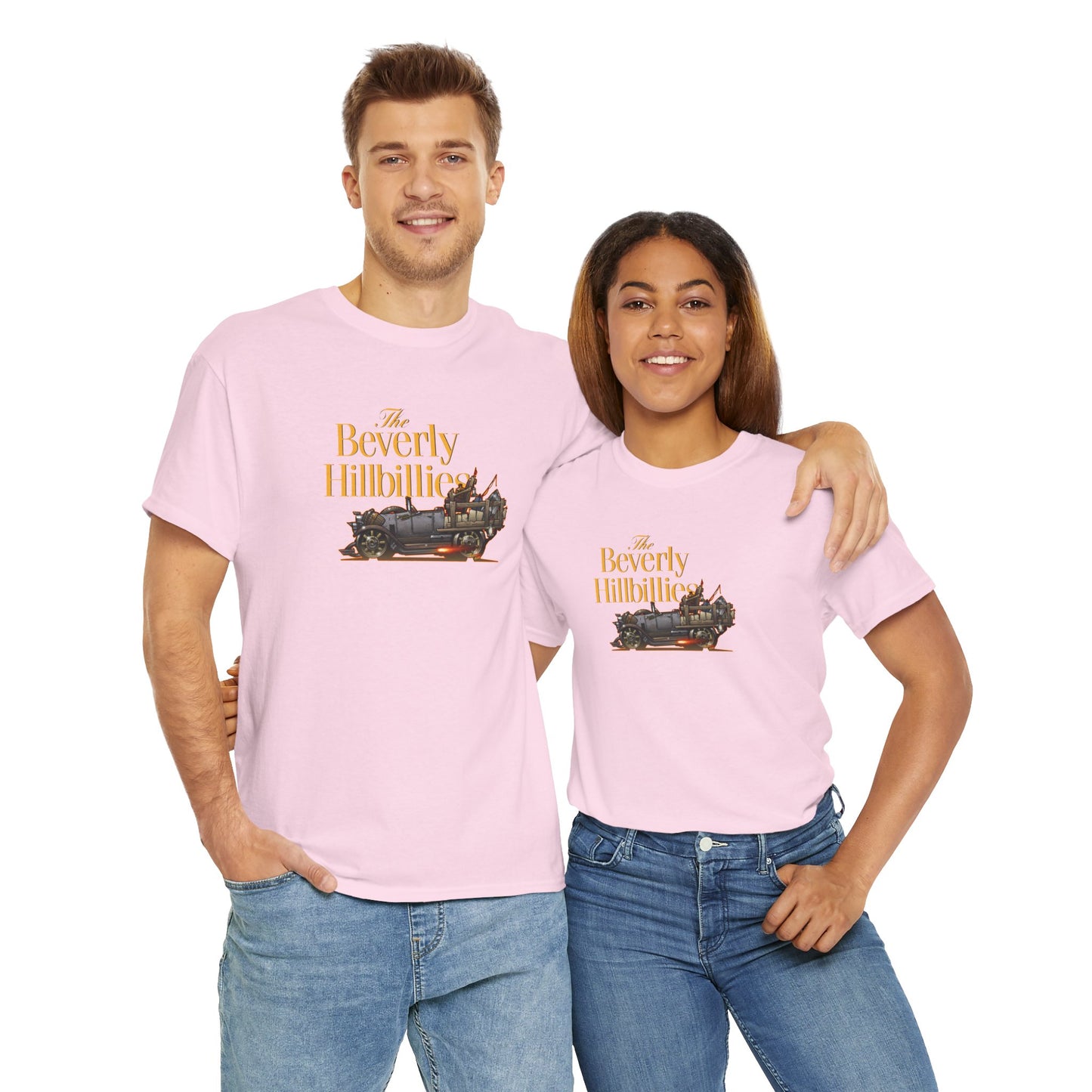 THE BEVERLY HILLBILLIES TV Show Jalopy Car Unisex Heavy Cotton Tee 12 Colors