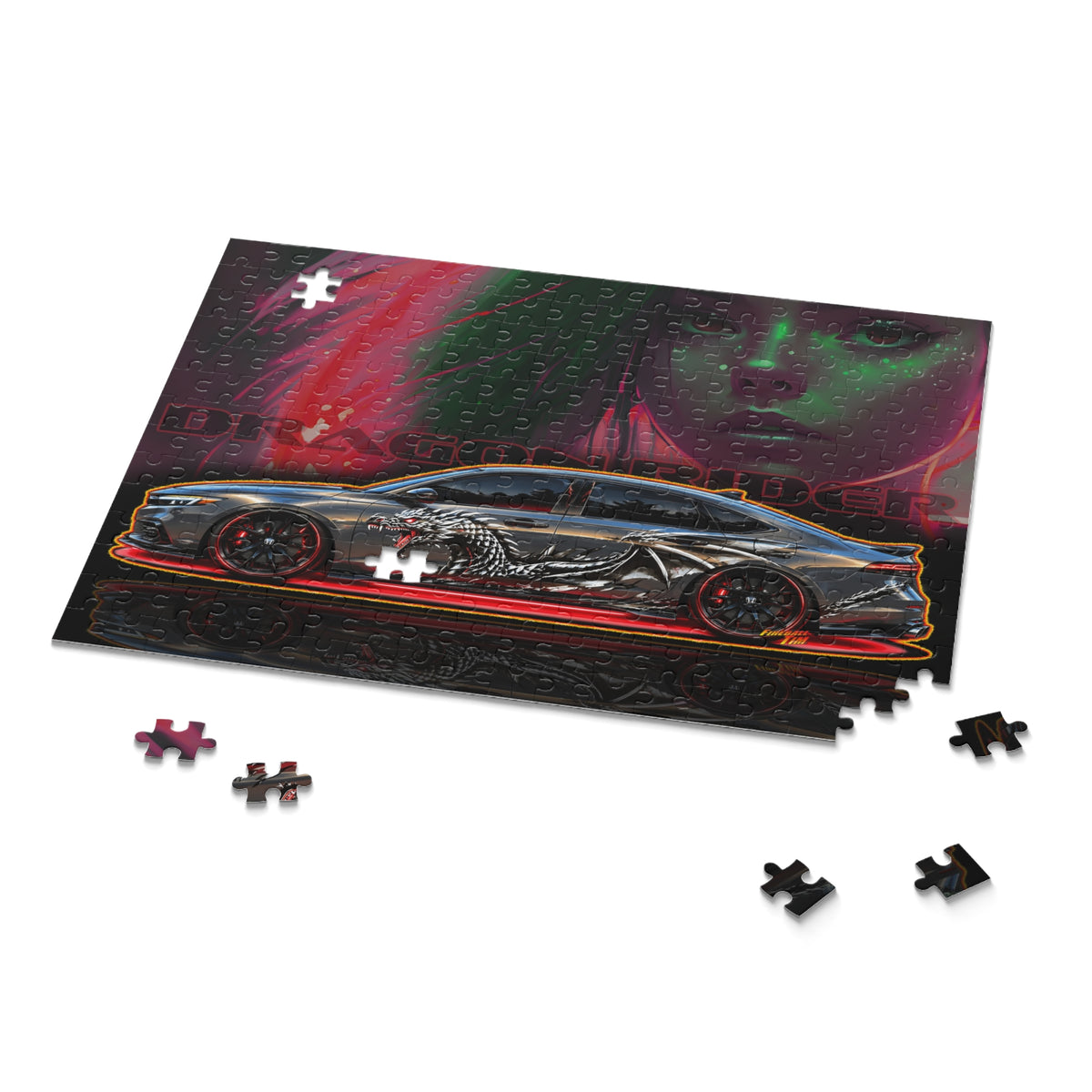 HONDA ACCORD 2025 Dragon Rider Collectible Fireball Art Jigsaw Puzzle — (120/252/500‑Piece)