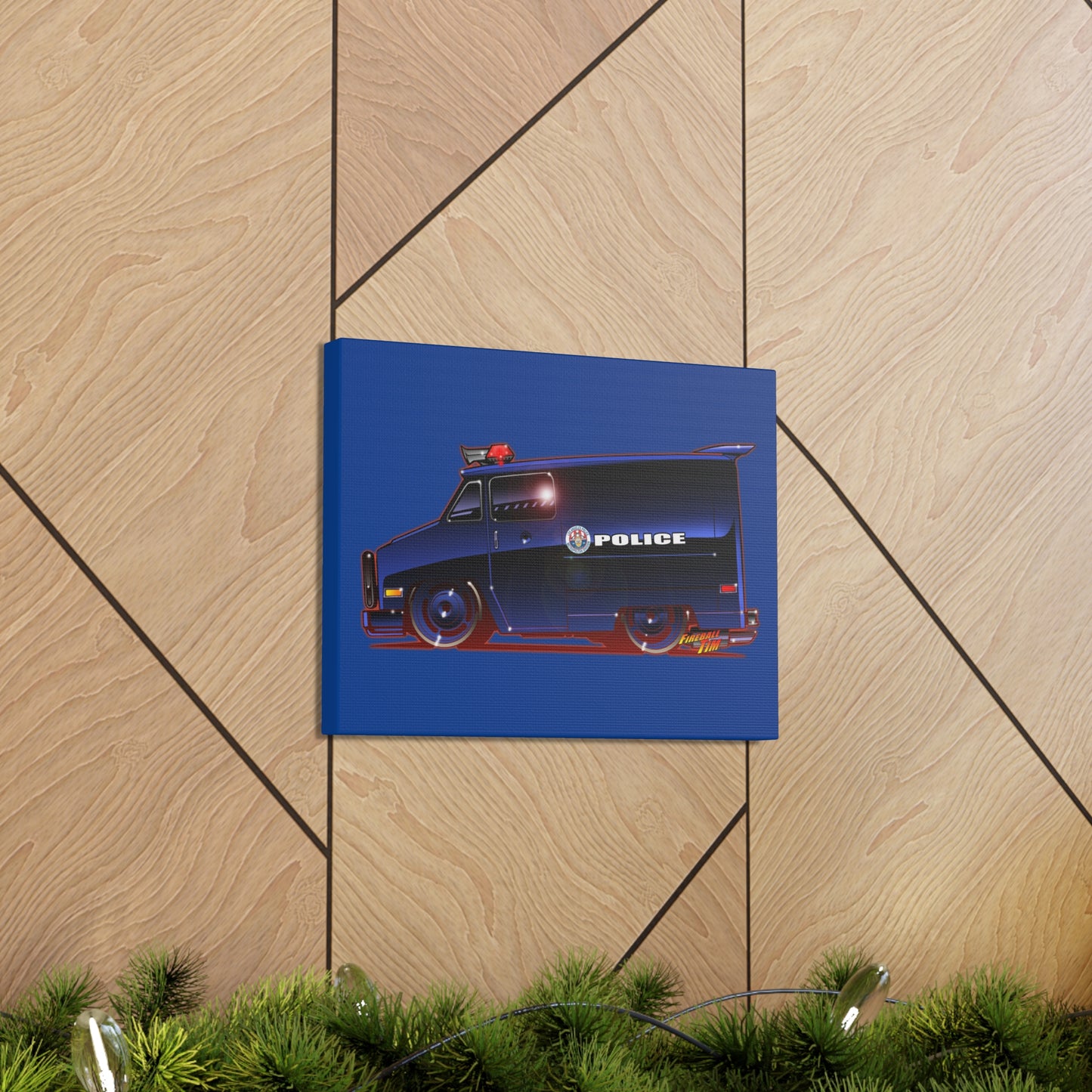 SWAT VAN Movie TV Car Concept Art Canvas Print 11x14