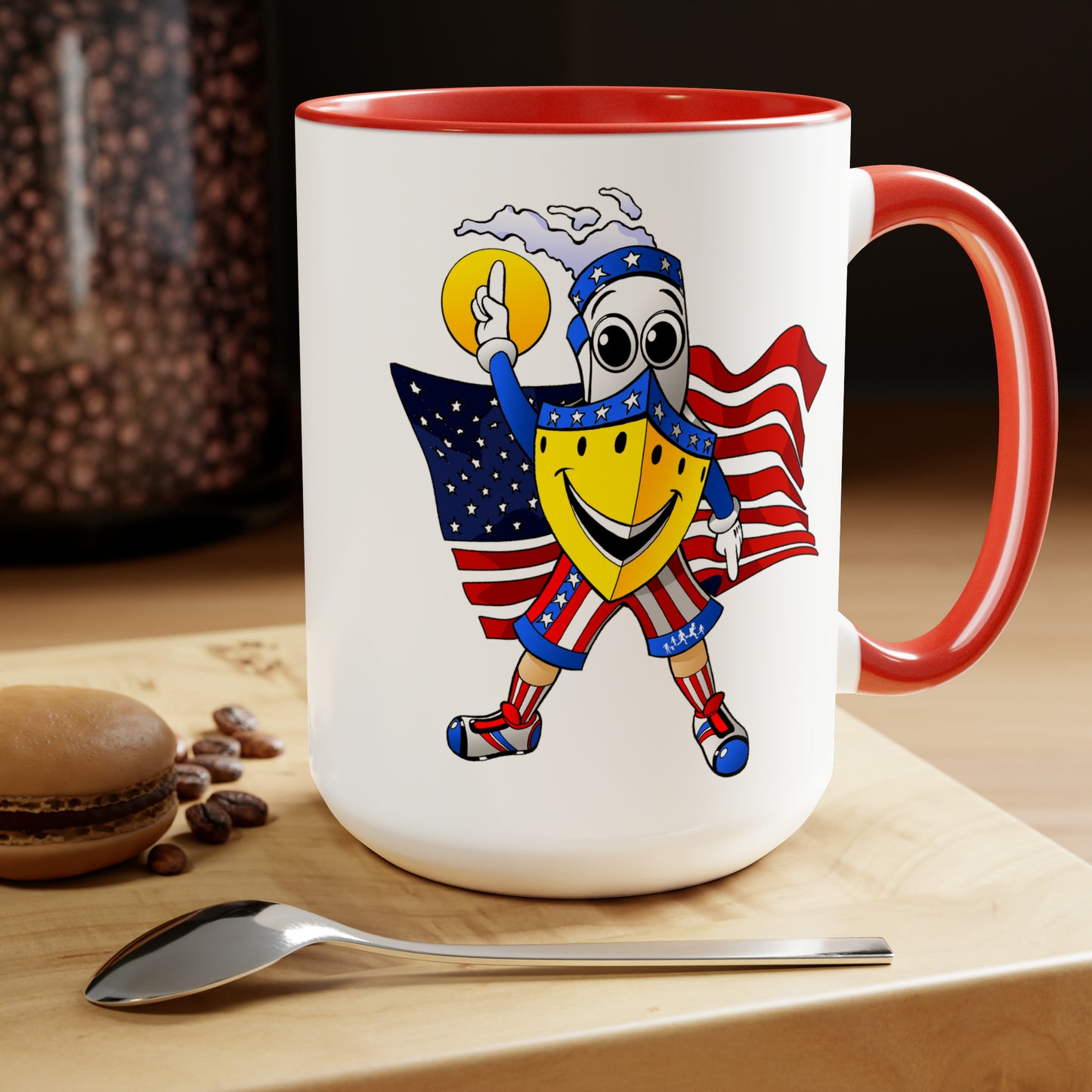 BUDDY CRUISE - PATRIOT Coffee Mug, 15oz (2 Colors!)-Mug-Fireball Tim Garage