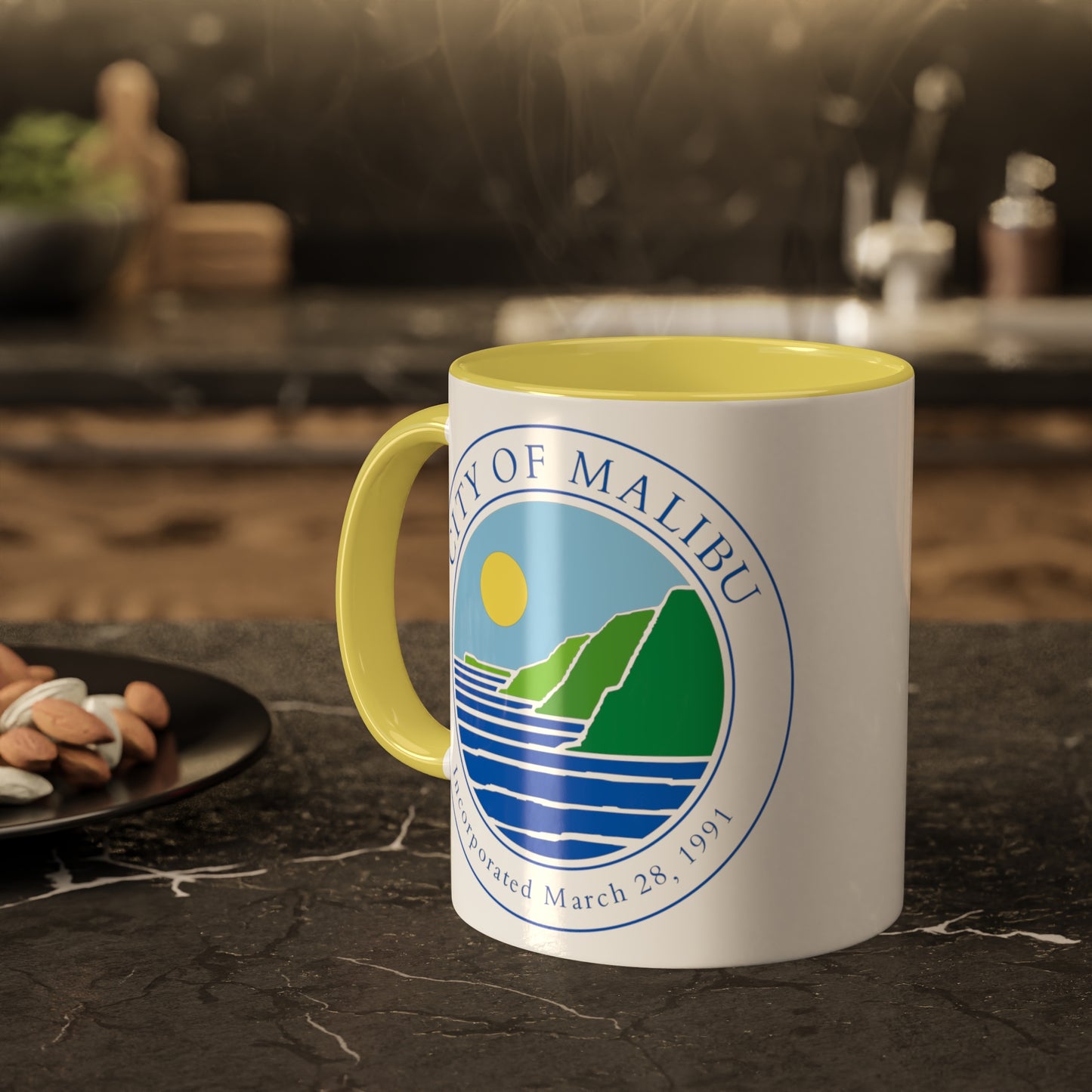 CITY OF MALIBU Coffee Mug 11oz-Mug-Fireball Tim Garage