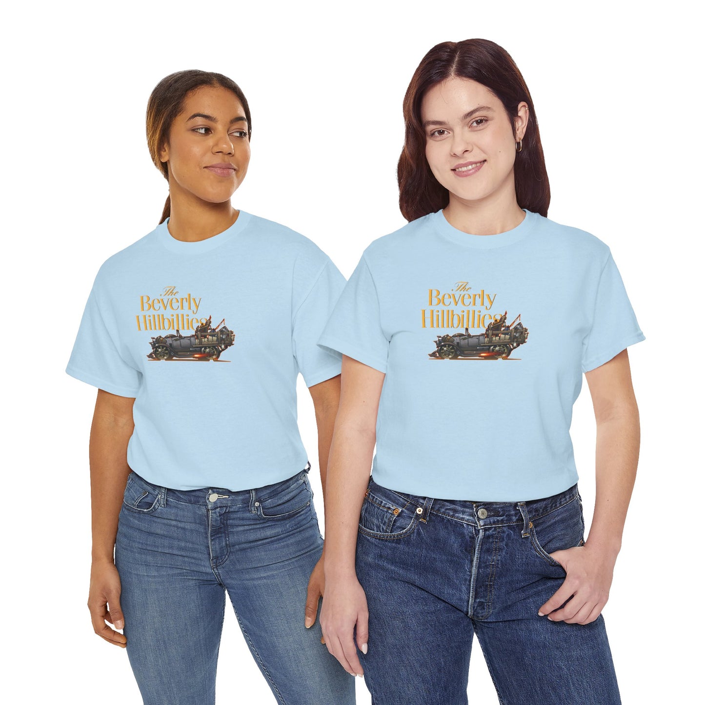 THE BEVERLY HILLBILLIES TV Show Jalopy Car Unisex Heavy Cotton Tee 12 Colors