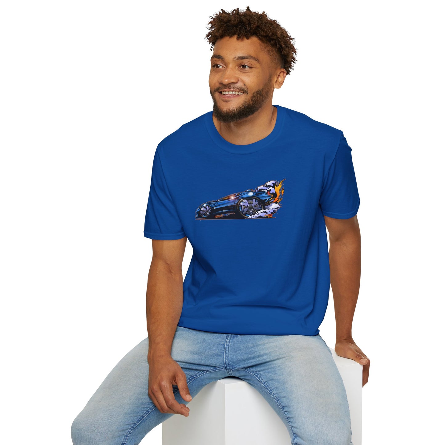 MASERATI FLAME Fireball Art Softstyle T-Shirt Multiple Colors