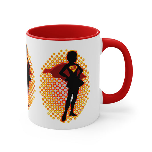 SUPERMOM Mothers Day Coffee Mug Ver2 11oz in 3 Colors