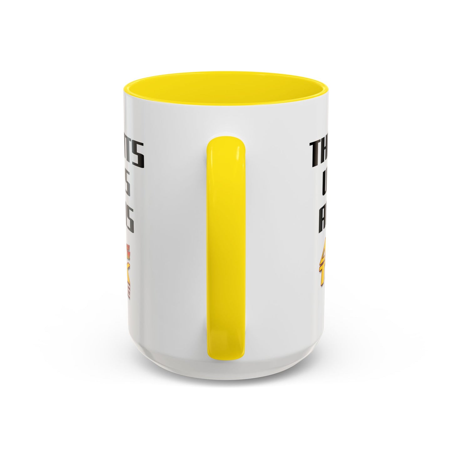 ART TALK LIVE Fireball Tim Inspirational Coffee Mug – "Thoughts, Words, Actions" – Perfect Gift for Artists & Creatives
