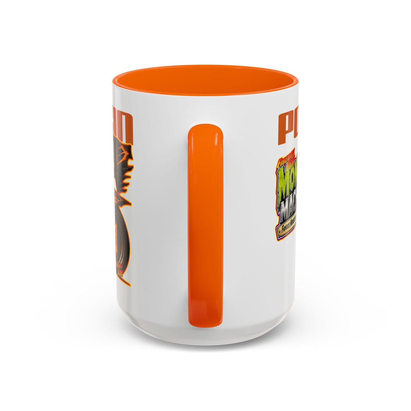 MONSTER MACHINES Halloween Power Pumpkin Collectible Fireball Art Coffee Mug - 2 Sizes