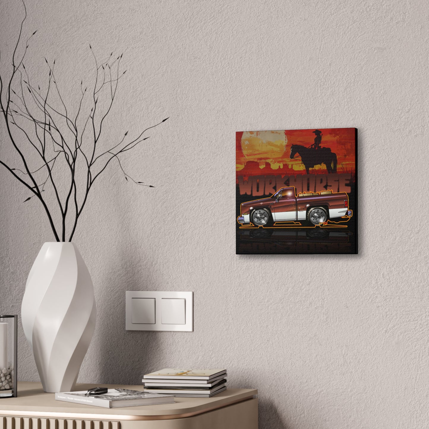 GMC SIERRA CLASSIC PICKUP 1982 Canvas Art Print 2 Sizes