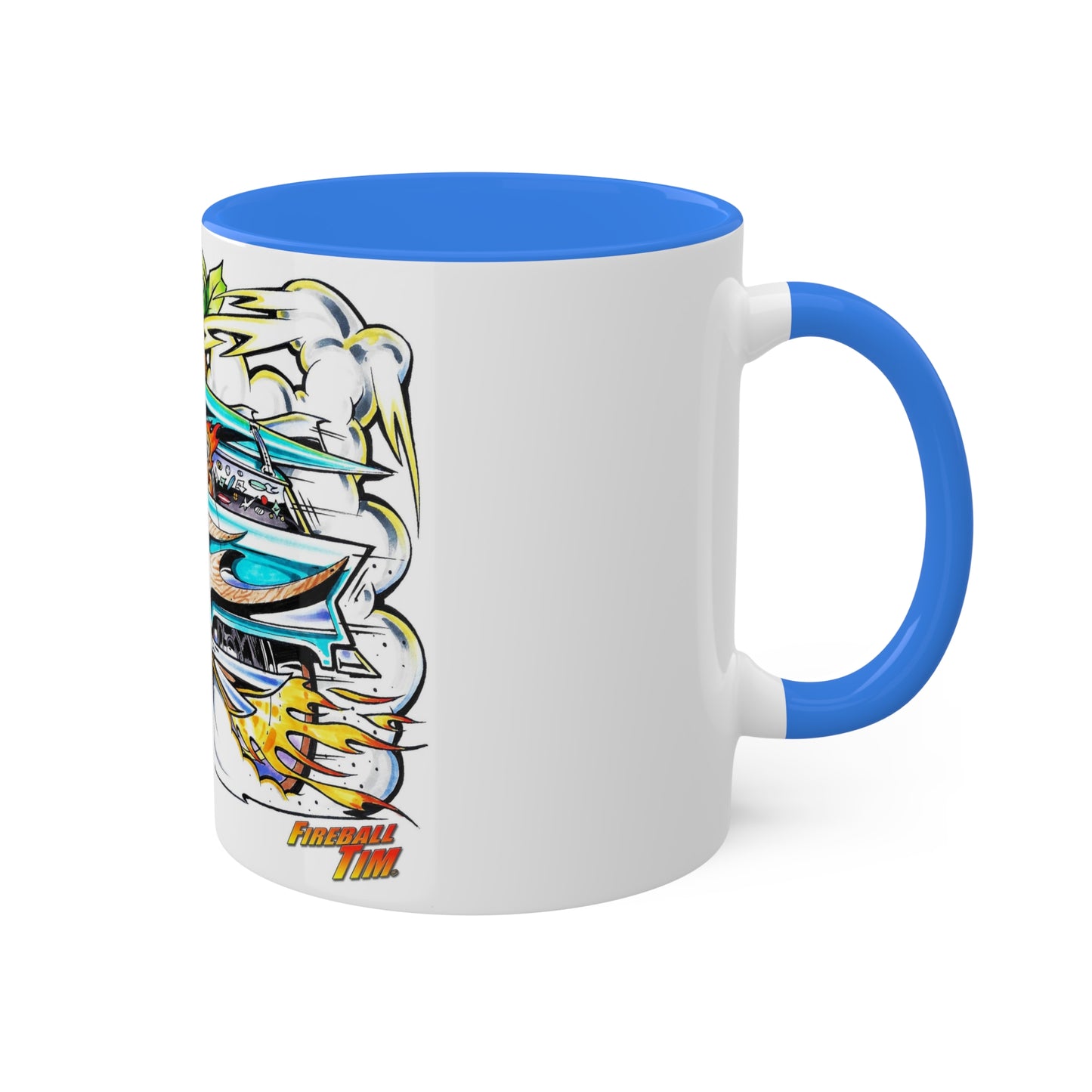 WOODIE HOT ROD Coffee Mug 11oz-Mug-Fireball Tim Garage