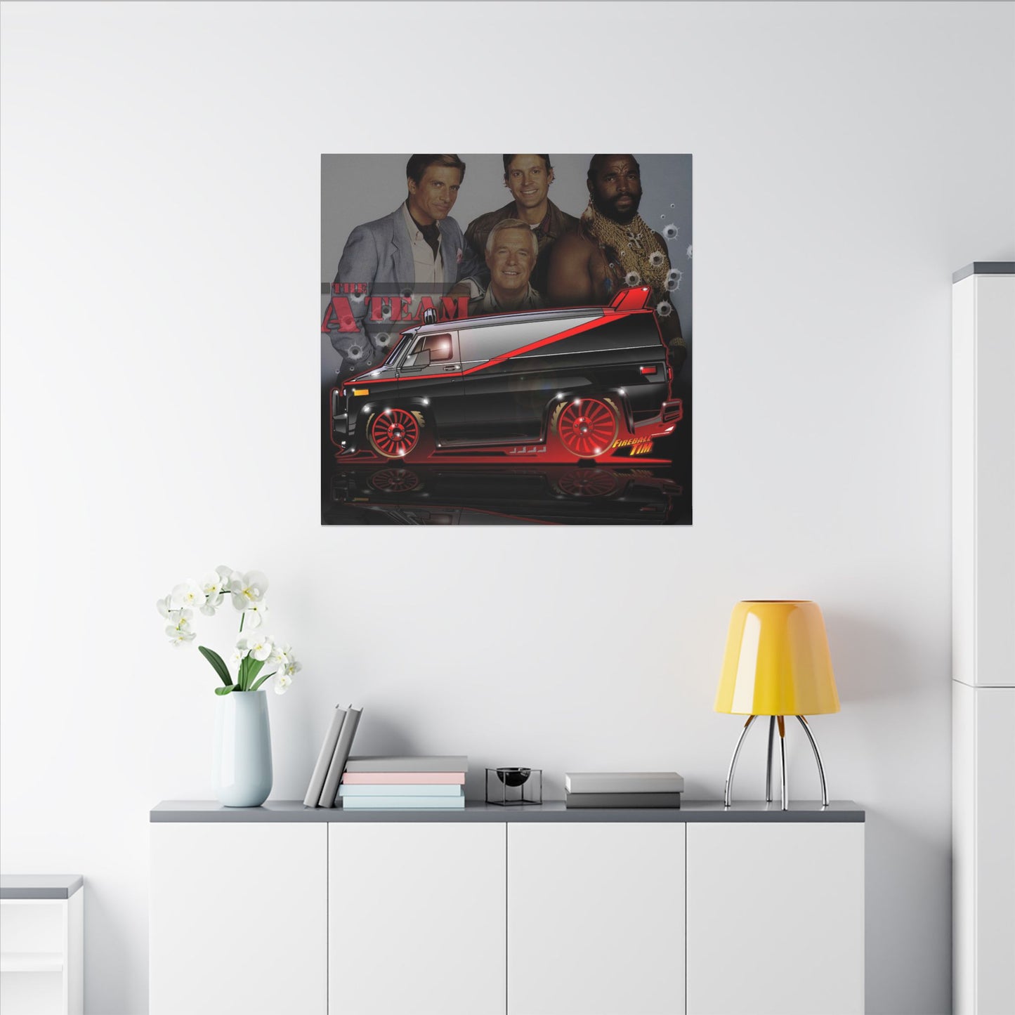 ATEAM VAN TV Show Car Canvas Art Print - 2 Sizes
