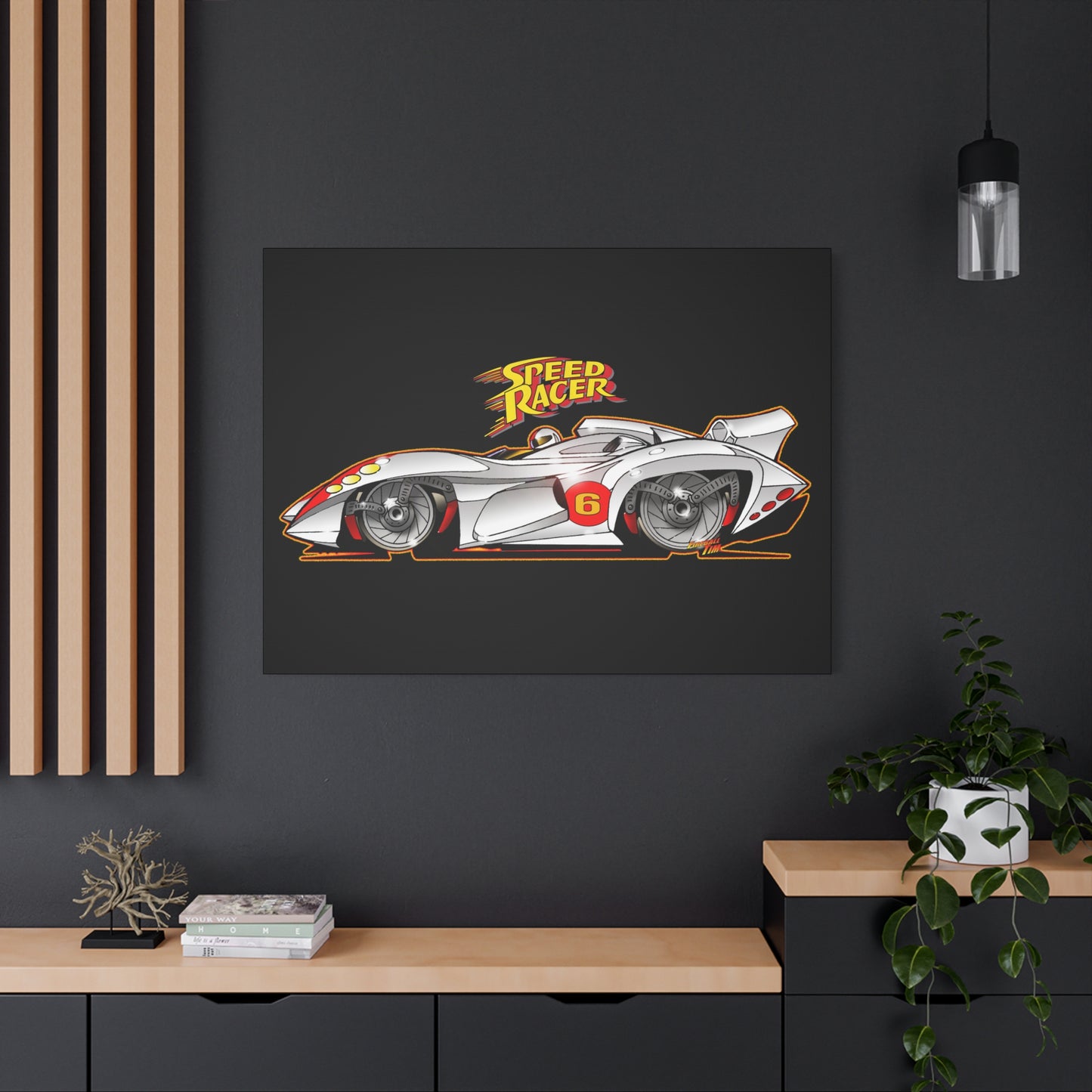 SPEED RACER MACH 6 Fireball Art Collectible Canvas Print - Multiple Sizes