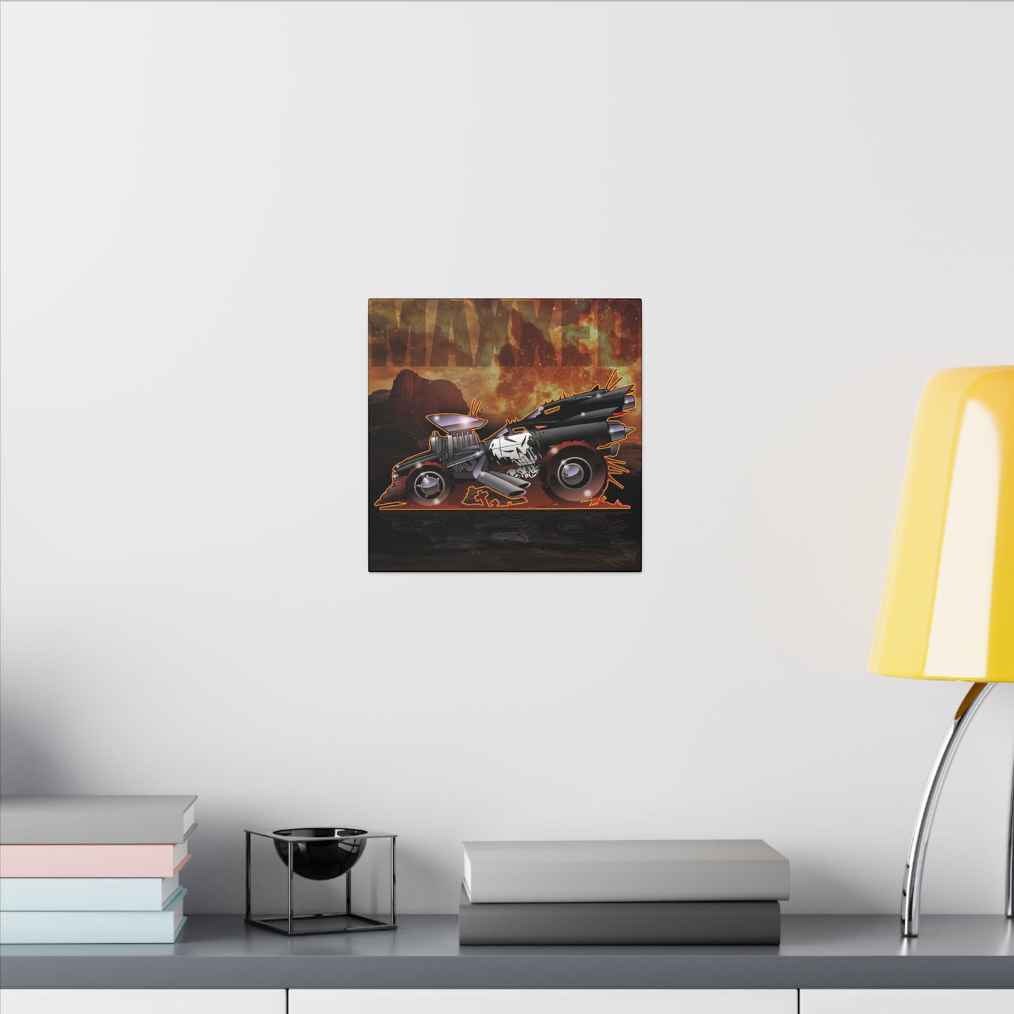 CADILLAC MAX by Gokart Mozart Fireball Art Canvas Print - 12x12