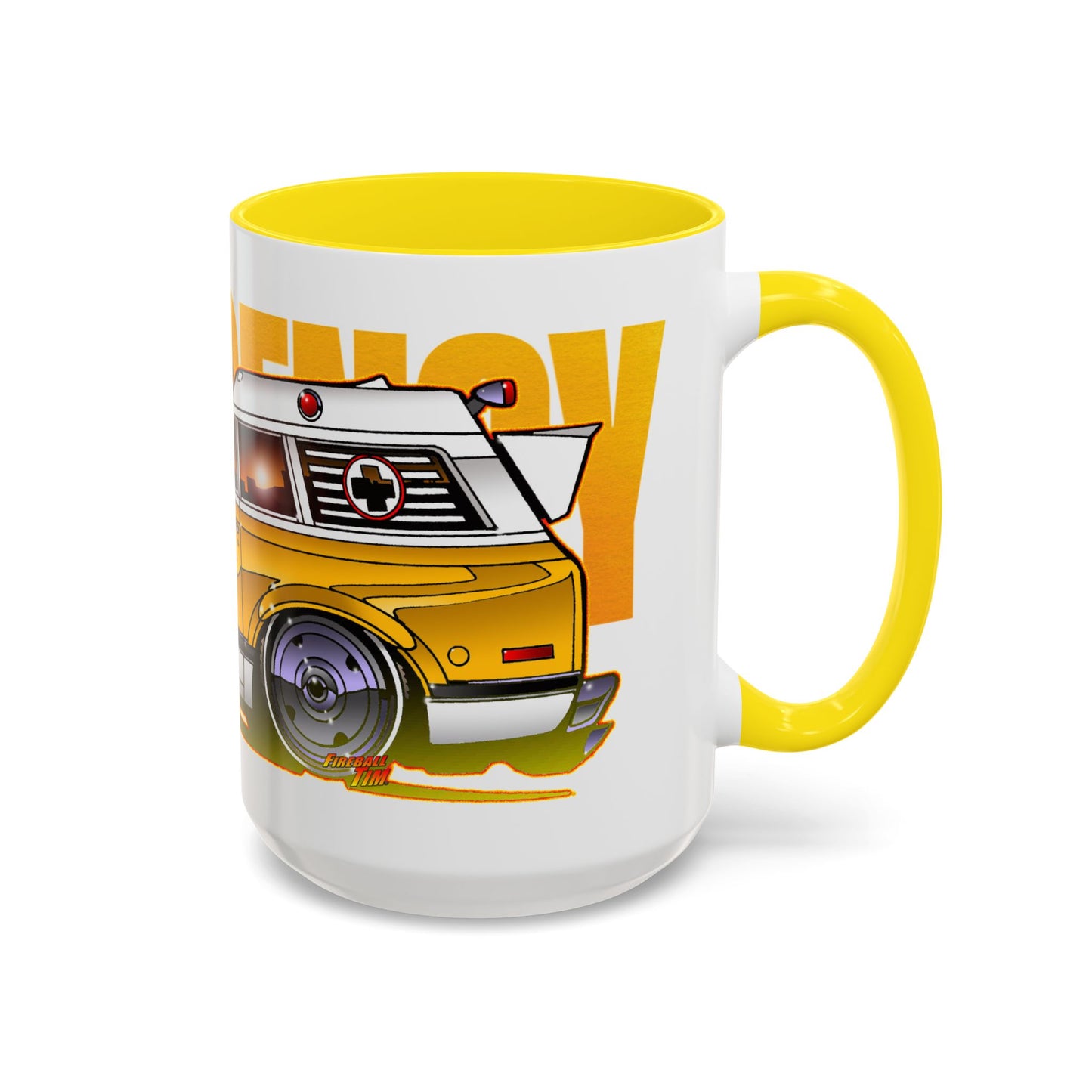EMERGENCY TV Show 1970 Chevy Suburban AMBULANCE Collectible Coffee Mug - 2 Sizes