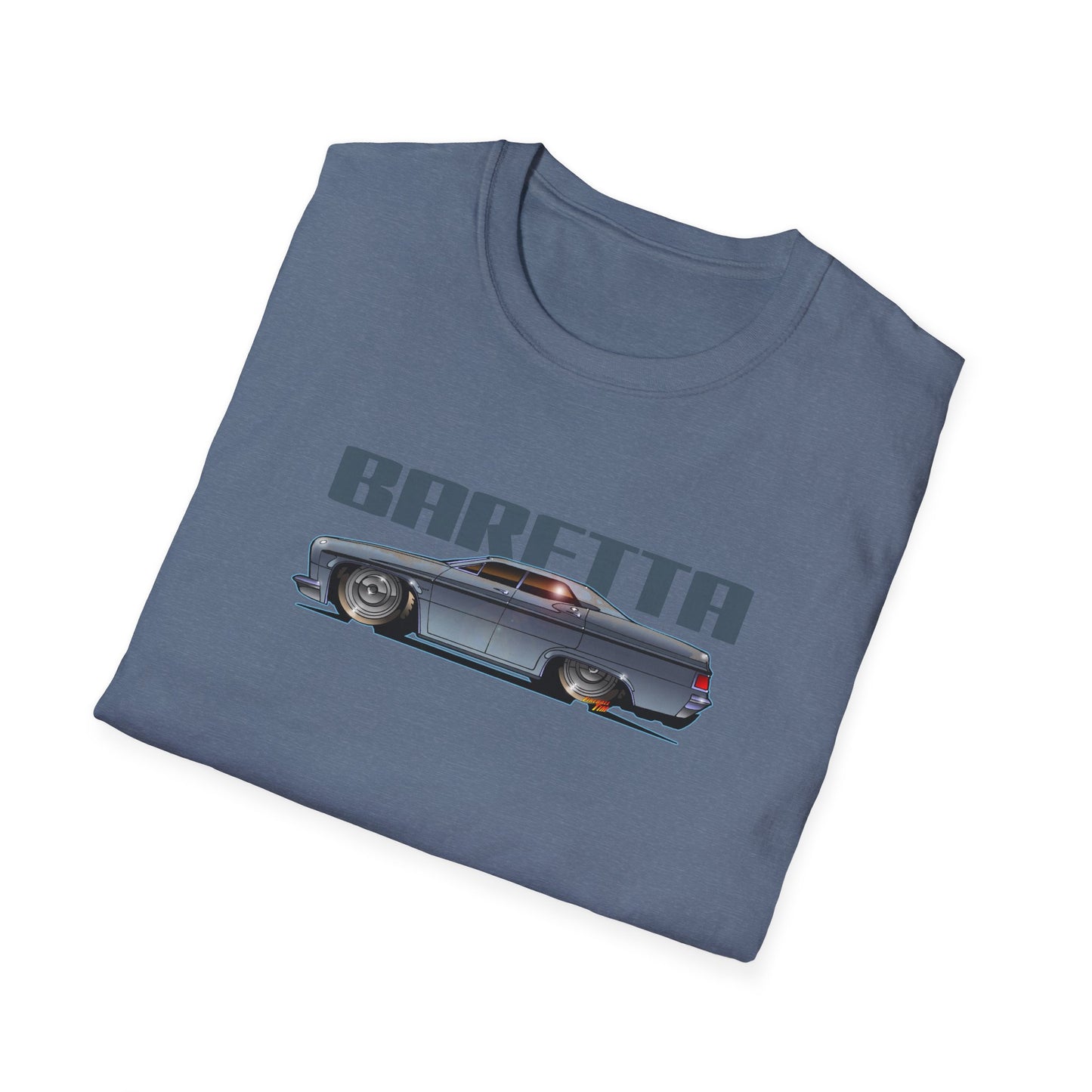 BARETTA CHEVY IMPALA TV Show Car Unisex T-Shirt | Vintage Auto Apparel - Multiple Sizes