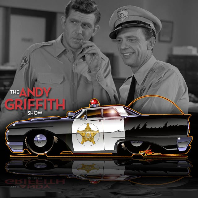 The Andy Griffith Show 1963 Ford Galaxie Concept Art by Fireball Tim Garage