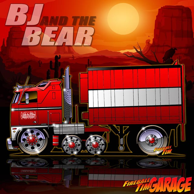 BJ AND THE BEAR Concept Art by Fireball Tim Garage