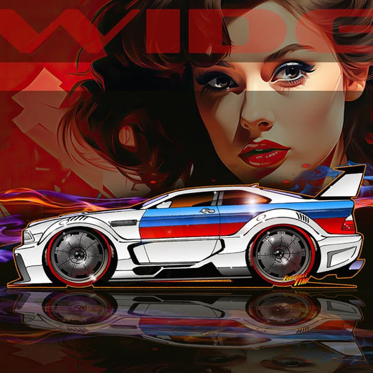 BMW E46 Flossman Concept Art by Fireball Tim Garage