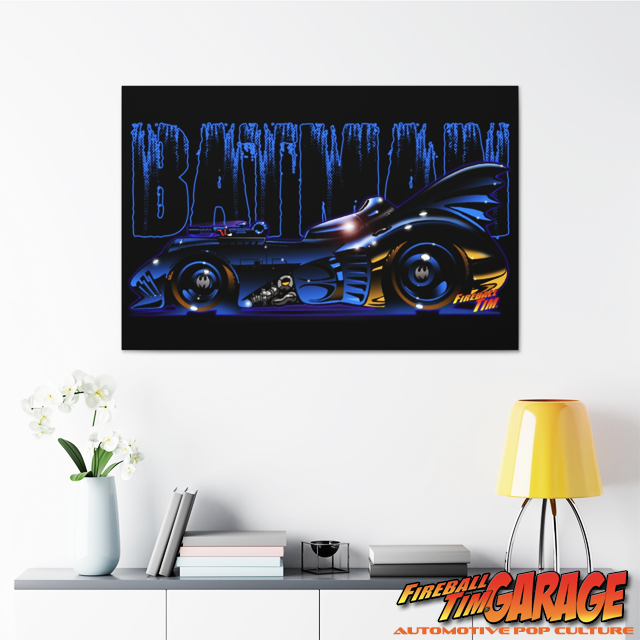 1989 Batmobile Hyperprint Concept Art by Fireball Tim Garage