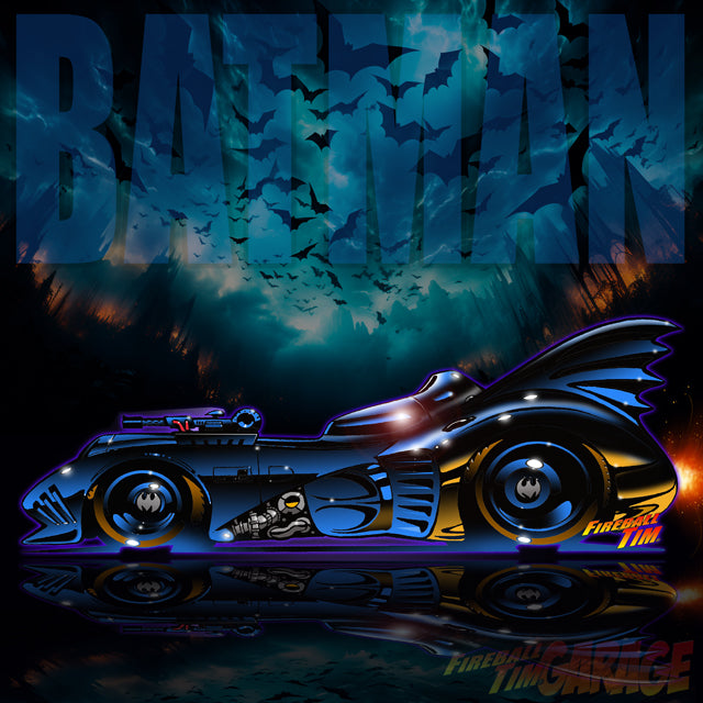 1989 Batmobile Concept Art by Fireball Tim Garage