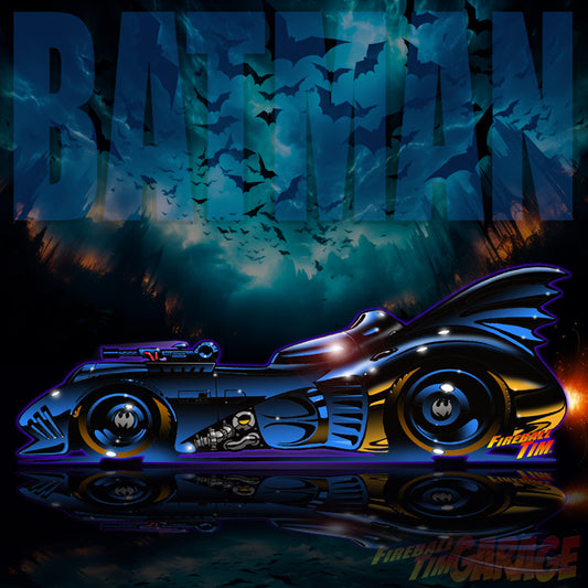 1989 Batmobile Concept Art by Fireball Tim Garage