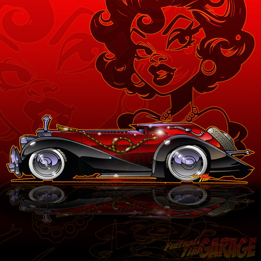 Cruella De Vil Panther Concept Art by Fireball Tim Garage