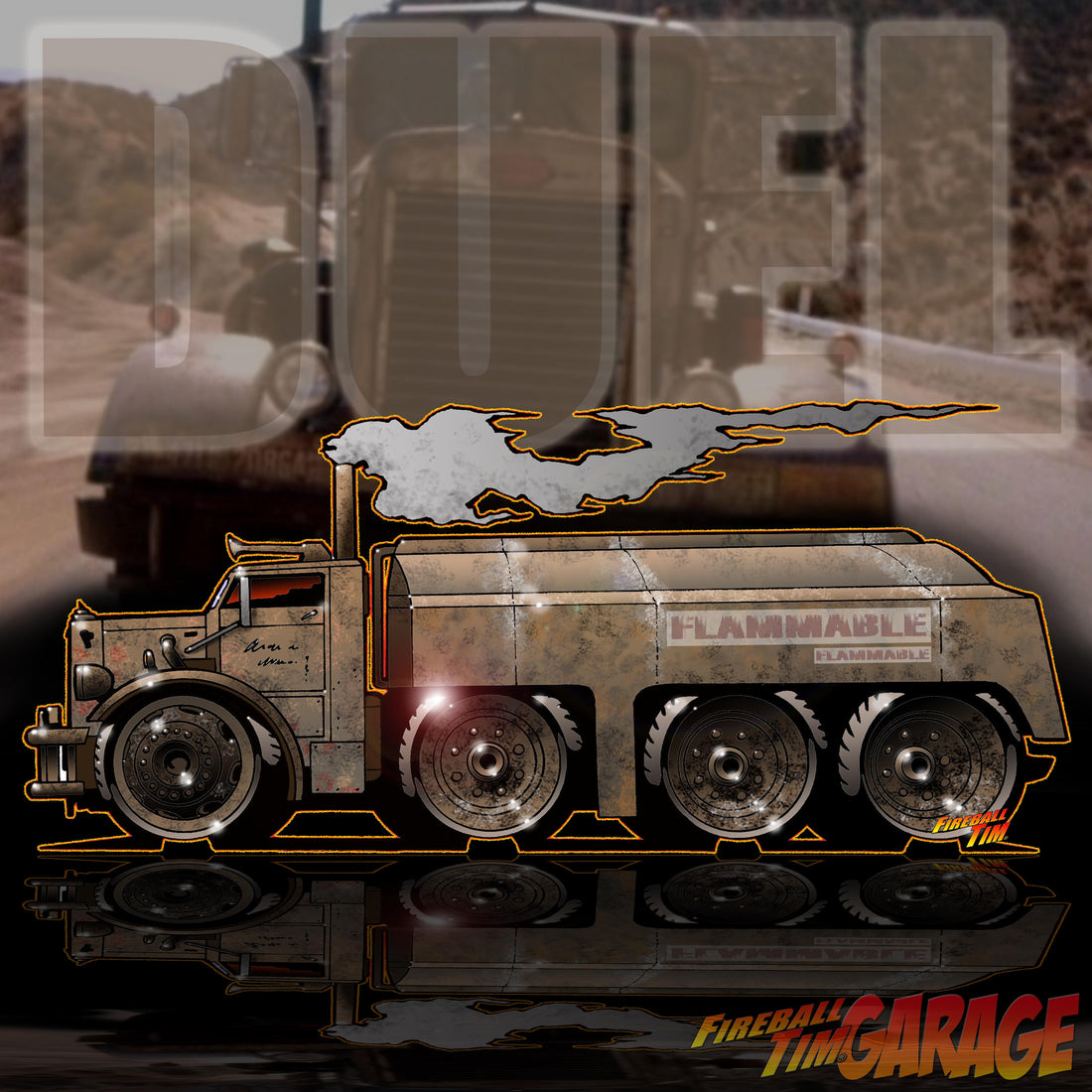 Duel Truck Concept Art by Fireball Tim Garage