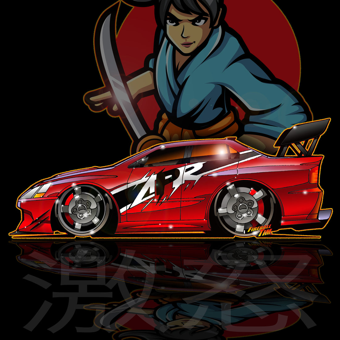 Fast and Furious Automotive Pop Culture Art by Fireball Tim Garage