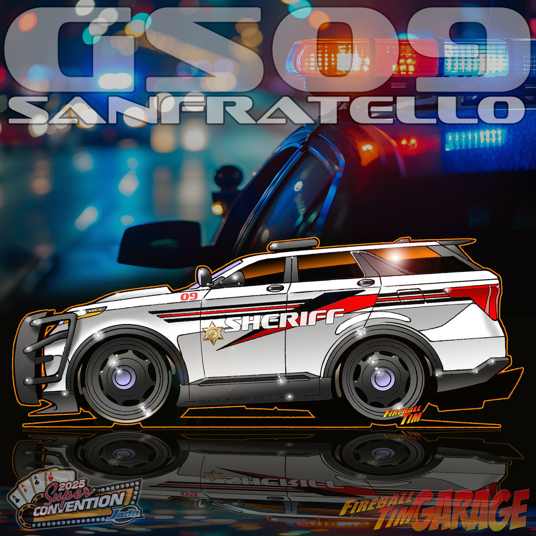 Ford Explorer Police Car Concept Art by Fireball Tim Garage