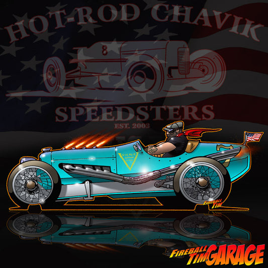 Hot Rod Chavik Concept Art by Fireball Tim Garage