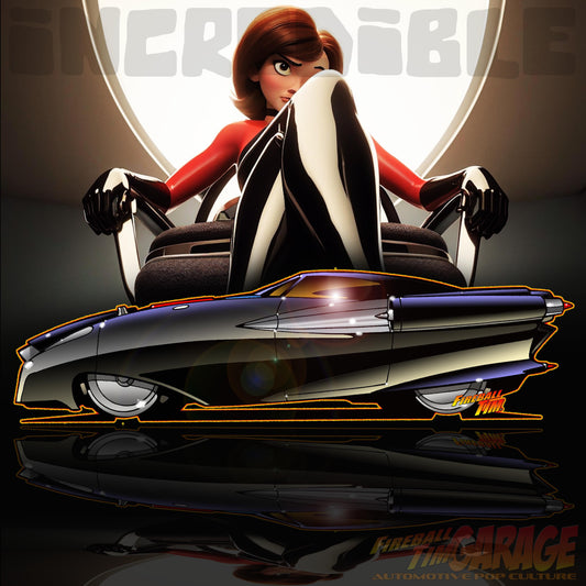 Incredibles Automotive Pop Culture Concept Art by Fireball Tim Garage