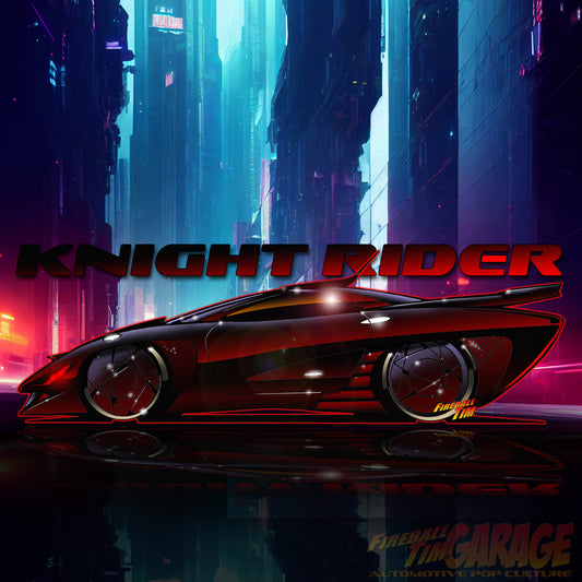 Knight Rider Automotive Pop Culture Concept Art by Fireball Tim Garage