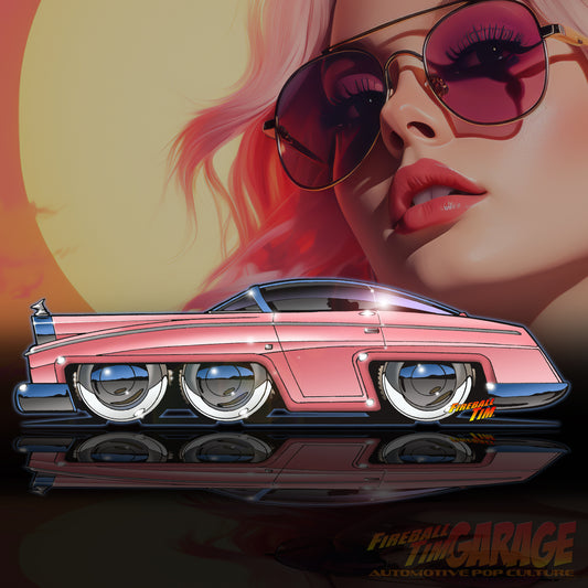 Lady Penelope Fab 1 Pop Culture Cars Canvas Art Mugs T Shirts by Fireball Tim Garage