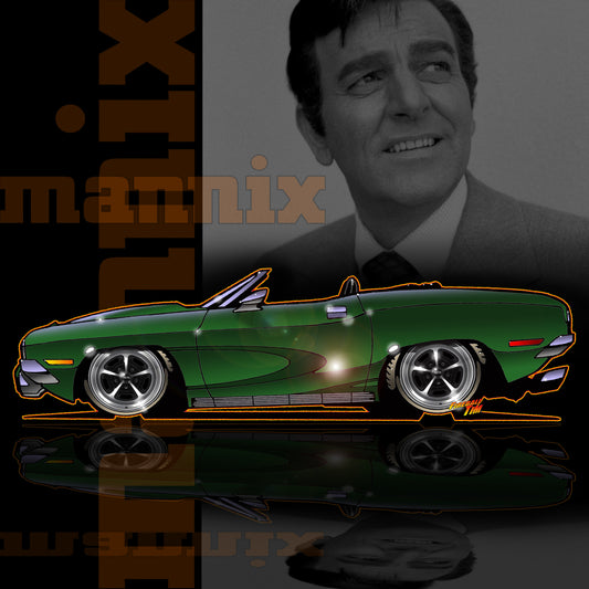 Mannix Sketch Fireball Tim Garage Automotive Pop Culture Art