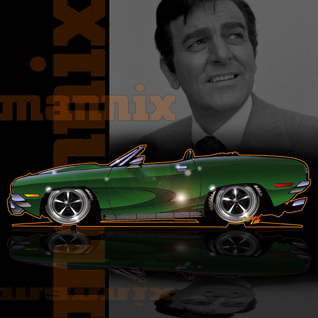 Mannix Automotive Pop Culture Art by Fireball Tim Garage