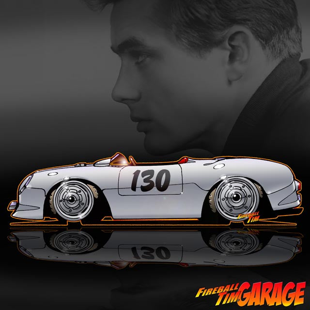 James Dean Porsche 550 Spyder Concept Art by Fireball Tim