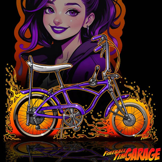 Schwinn Grape Crush Bike Concept Art in the Fireball Tim Garage