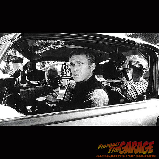 Bullitt Mustang Fireball Tim Garage Automotive Pop Culture Art