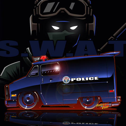 Swat Van Concept Art by Fireball Tim Garage