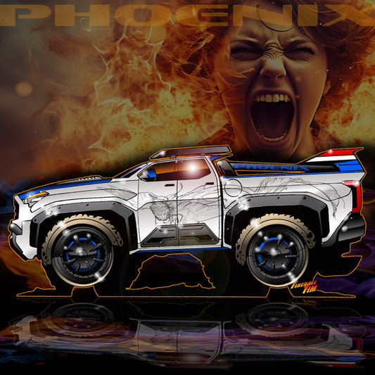 2024 Toyota Tacoma Sema Project Concept Art by Fireball Tim Garage