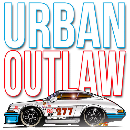 Urban Outlaw Magnus Walker Porsche 277 Automotive Pop Culture Art by Fireball Tim Garage