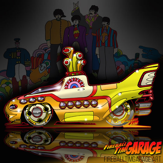 Yellow Submarine Concpet Art by Fireball Tim