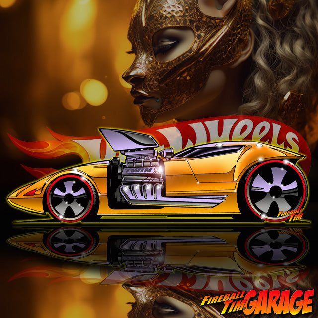 hot wheels twin mill custom car art