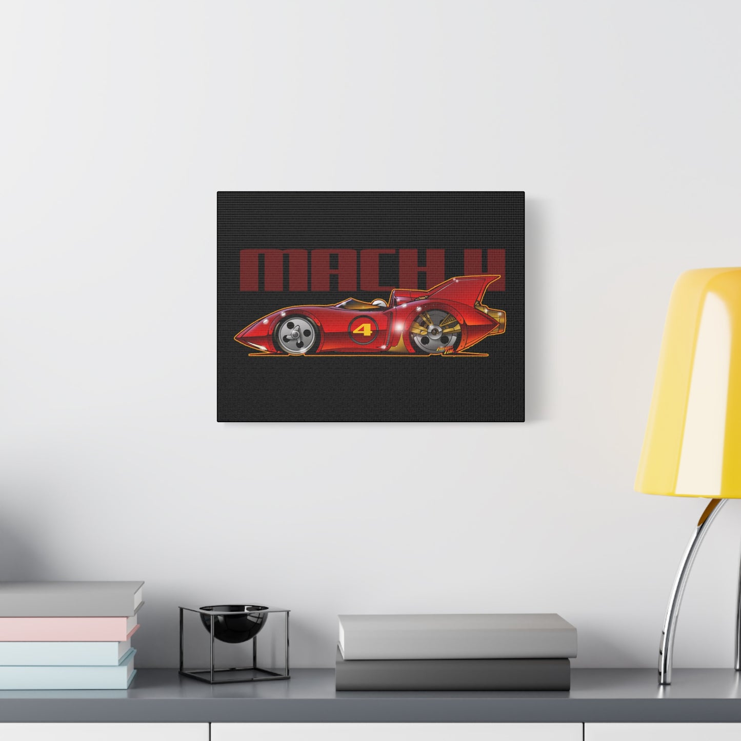 SPEED RACER MACH 4 Fireball Art Canvas Wall Print