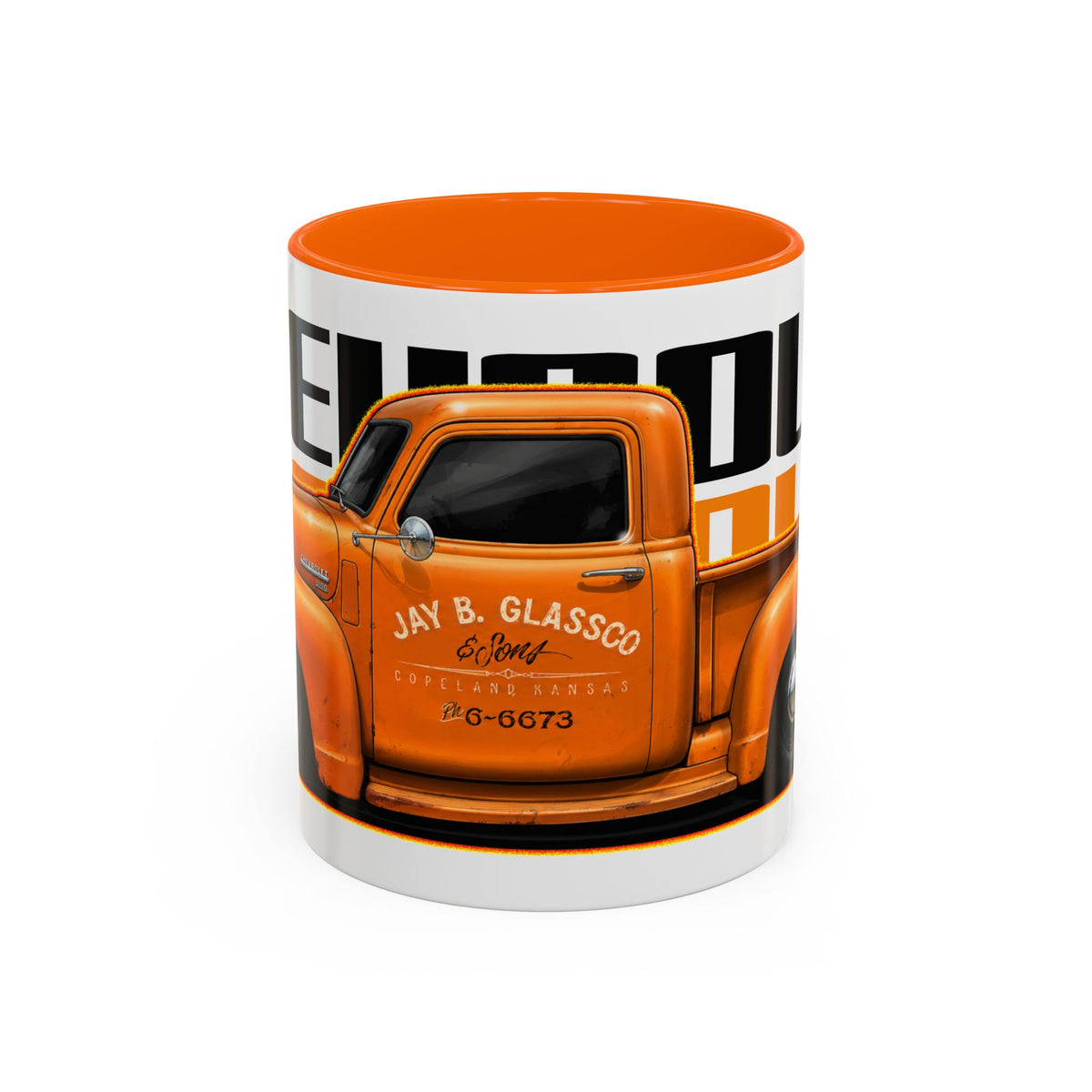 CHEVROLET 1949 C1500 PICKUP TRUCK Collectible Fireball Art Coffee Mug - 2 Sizes