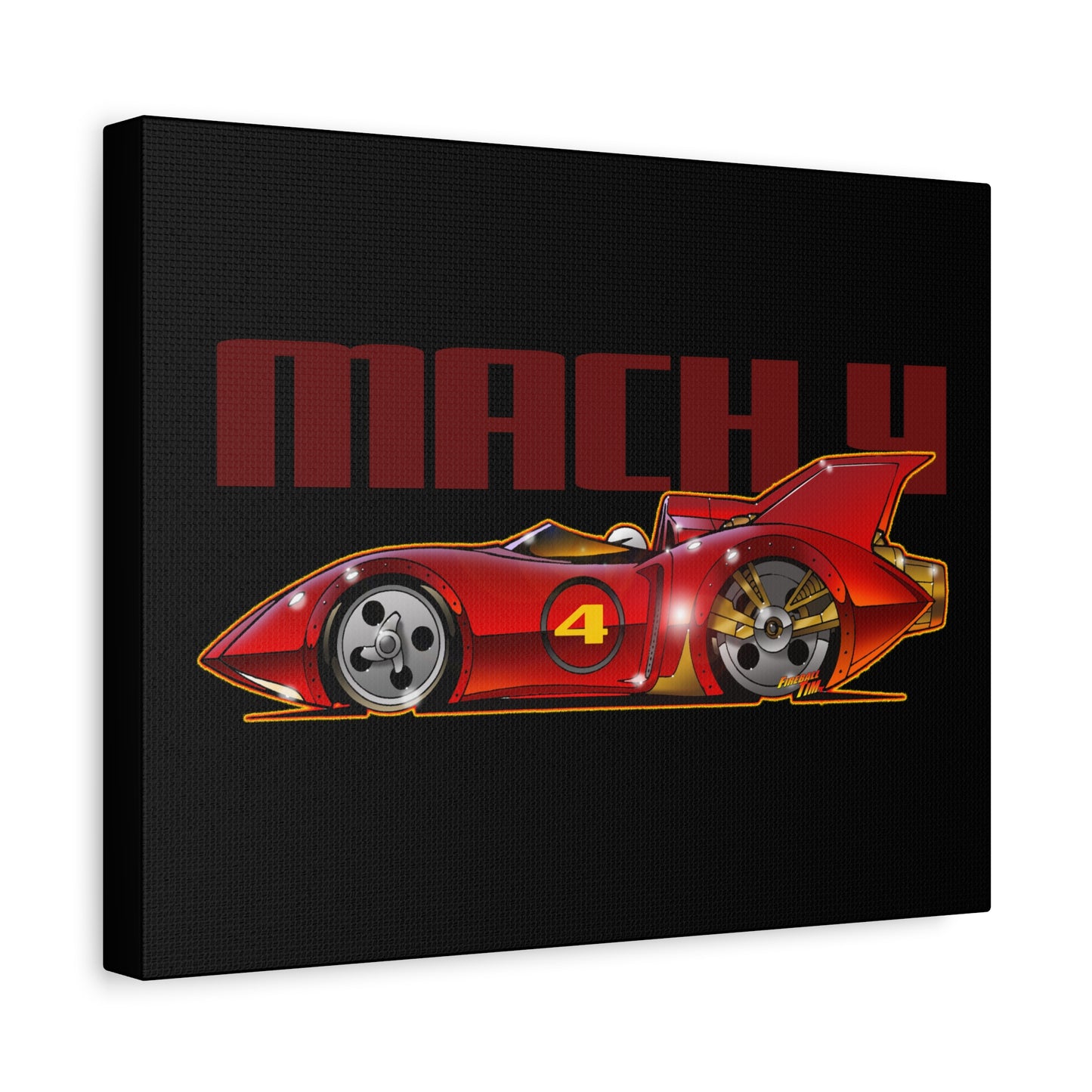 SPEED RACER MACH 4 Fireball Art Canvas Wall Print