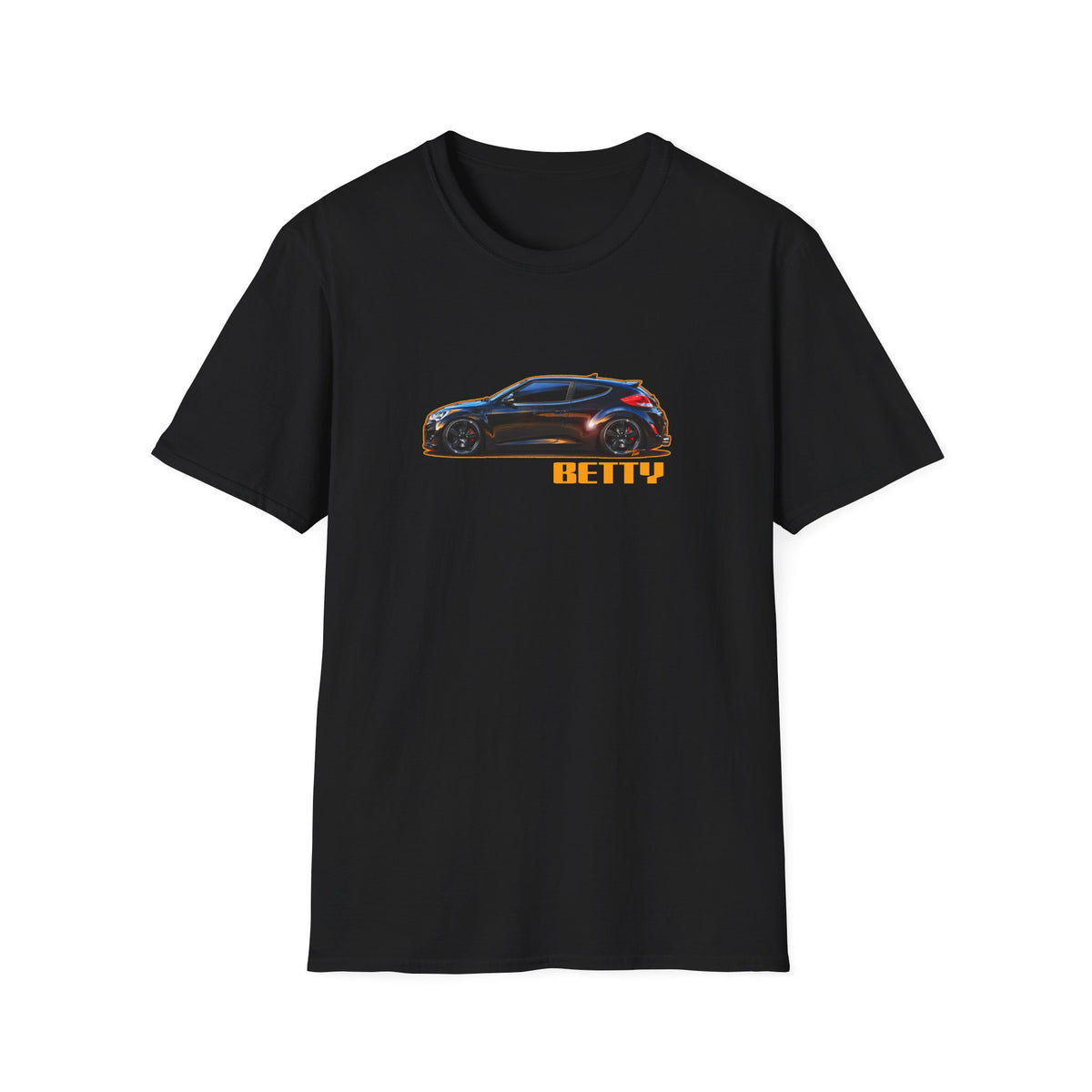 HYUNDAI VELOSTER 2012 Black Betty Collectible Fireball Art TeeShirt