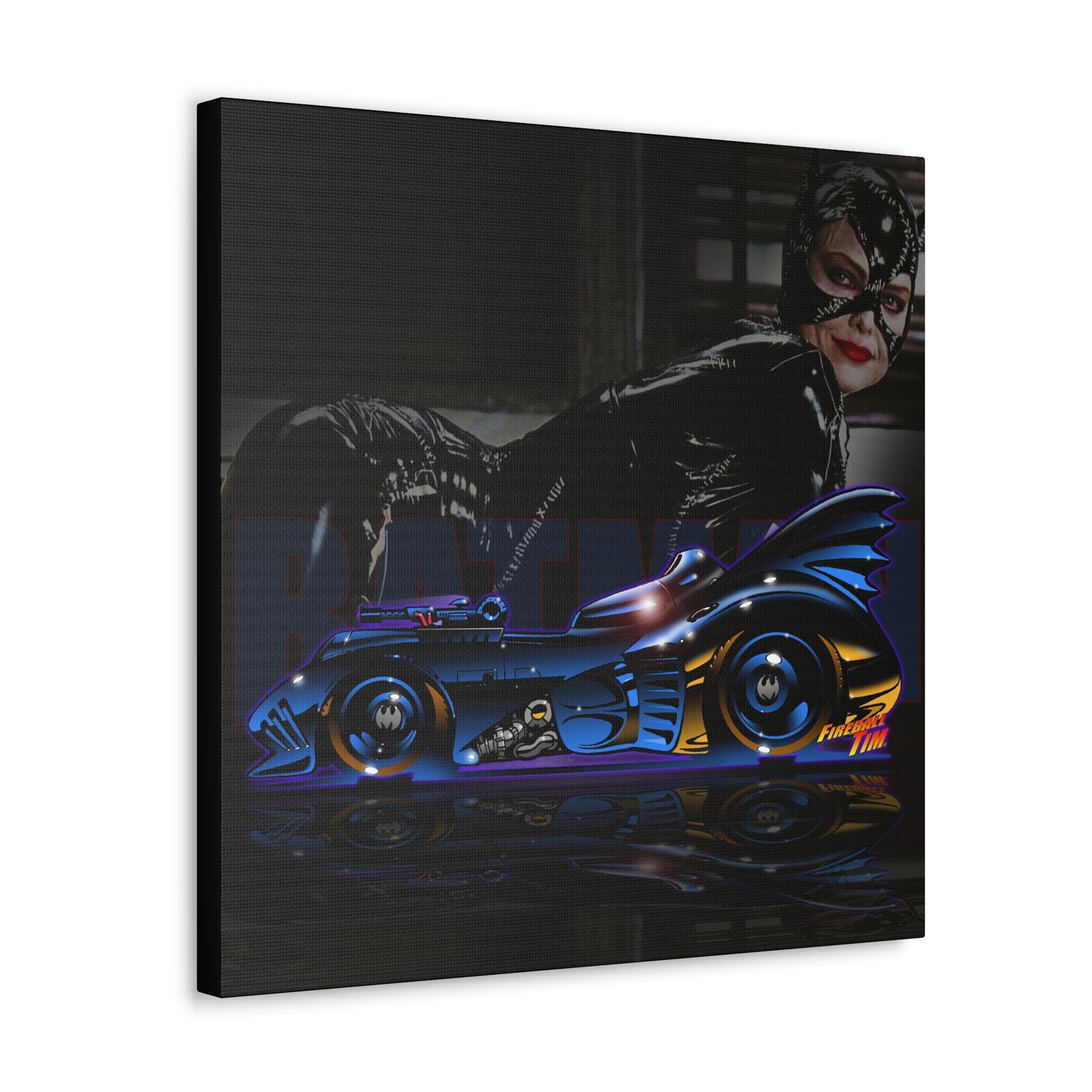 BATMOBILE 1989 CATWOMAN Concept Art Canvas MASTERPRINT 3 Sizes