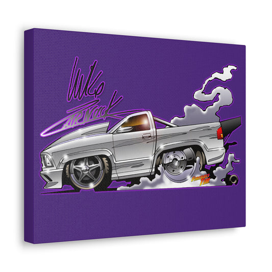 Mike Zarnock CHEVY S10 DRAGTRUCK Signature Series Canvas Gallery Art Print 11x14