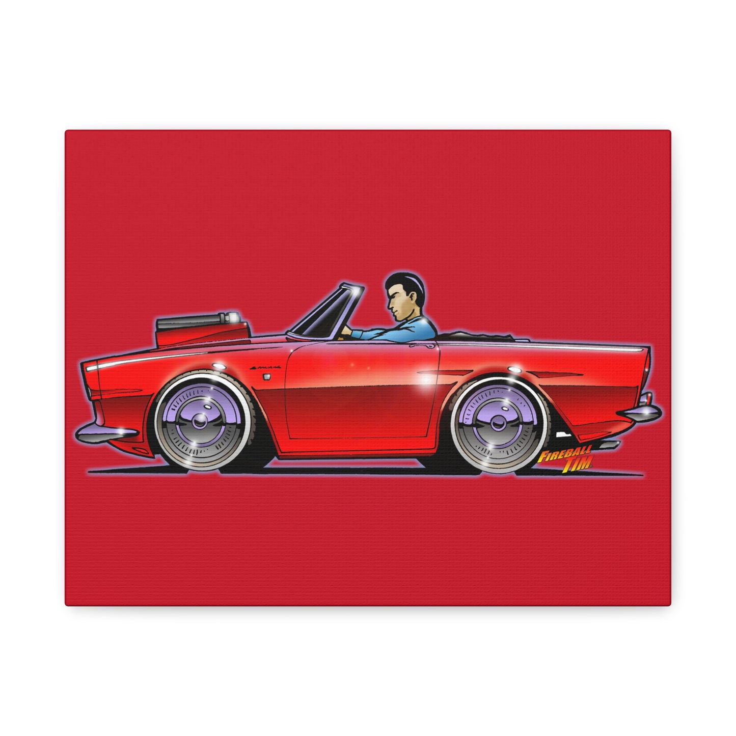 GET SMART TV Show 1965 Sunbeam Tiger Concept Art Print 11x14