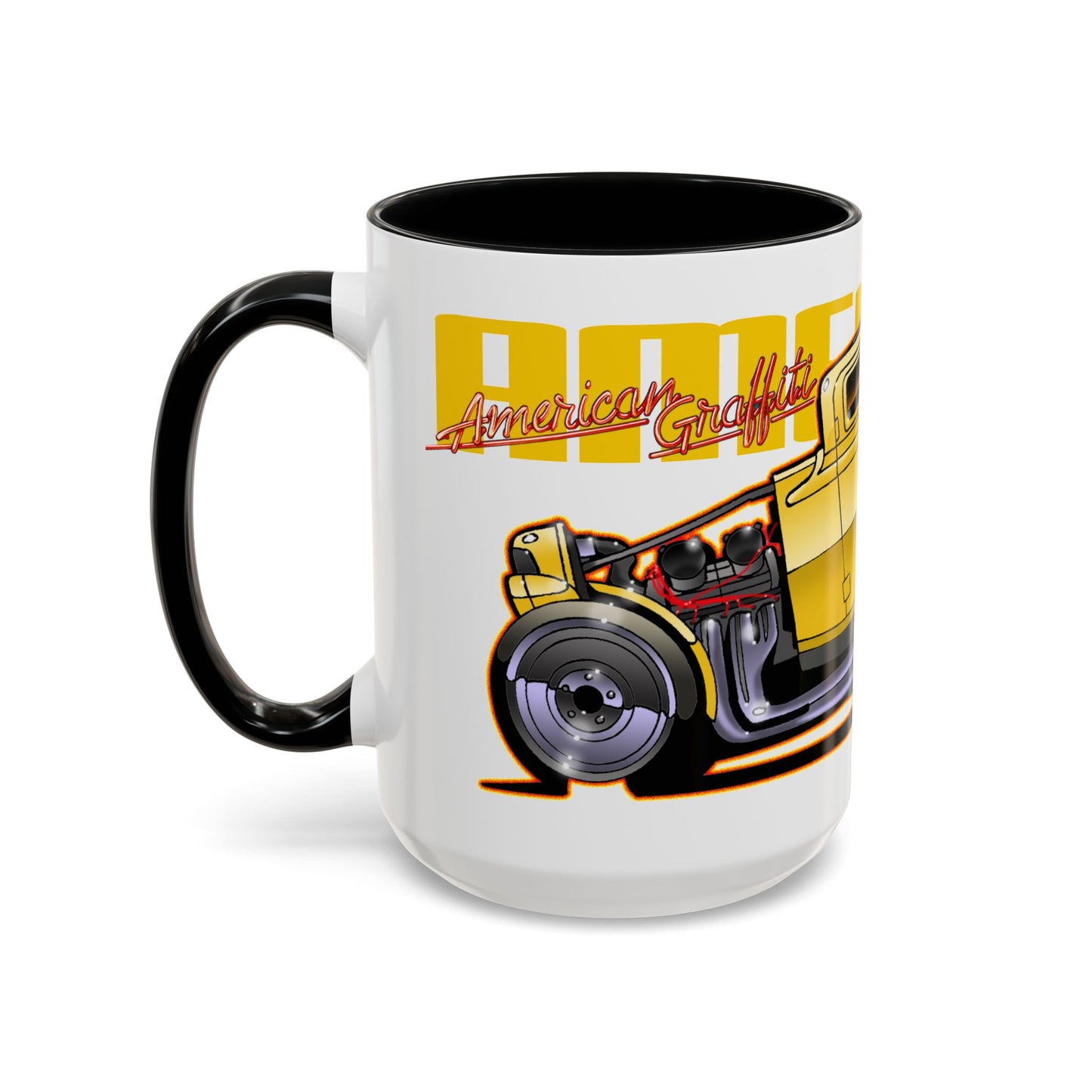 AMERICAN GRAFFITI '32 HOT ROD Movie Car Collectible Fireball Art Coffee Mug - 2 Sizes
