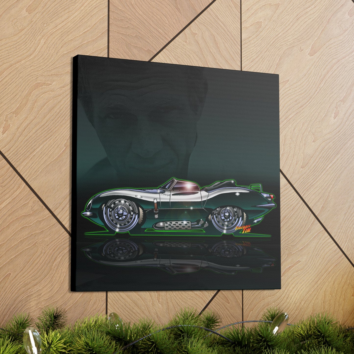 JAGUAR XKSS 1956 Steve McQueen MASTERPRINT Concept Art Canvas Print 3 Sizes